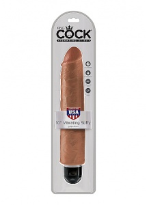 Pipedream King Cock - Dildo extra cieńkie WIBRACJE śniade 30 cm (12\')