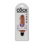 Pipedream King Cock - dildo realistyczne WIBRACJE śniade 13 cm (5')