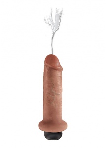 Pipedream King Cock - Dildo  WYTRYSK + sztuczna sperma 18 cm (6 ')