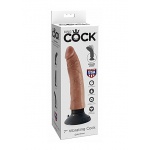 Pipedream King Cock - dildo realistyczne WIBRACJE śniade 22cm (7')
