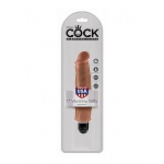 Pipedream King Cock - dildo realistyczne WIBRACJE śniade 22 cm (7')