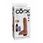 Pipedream King Cock - Dildo  WYTRYSK + sztuczna sperma 20 cm (8')