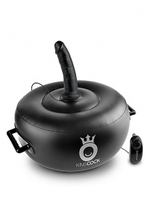 Pipedream King Cock - HOT SEAT Poduszka do skakania Wibrujące Dildo PVC Winyl