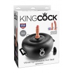 Pipedream King Cock - HOT SEAT Poduszka do skakania + 2x Wibrujące Dildo 15cm(6") + 20cm(8") 