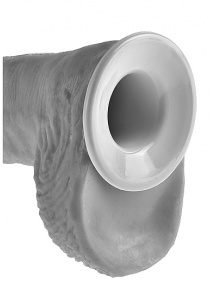 Pipedream King Cock - UPRZĄŻ-PROTEZA z PUSTYM z DILDO 25cm czarnym 