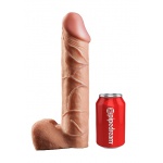 Pipedream King Cock - UPRZĄŻ-PROTEZA z PUSTYM DILDO 30cm naturalny 