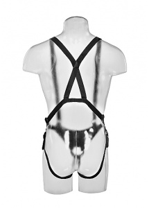 Pipedream King Cock - UPRZĄŻ-PROTEZA z PUSTYM DILDO 30cm naturalny 