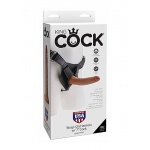 Pipedream King Cock - UPRZĄŻ Strap-on + DILDO 20 cm (7") NATURALNE
