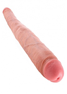 Pipedream King Cock - dildo realistyczne PODWÓJNE dwie grubości, naturalny, PVC - 43cm (16")