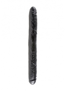 Pipedream King Cock -  dildo Waginalno-Analne PODWÓJNE , czarny, PVC - 44cm (16")