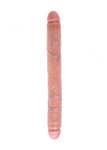 Pipedream King Cock -  dildo Waginalno-Analne PODWÓJNE ,naturalny, PVC - 44cm (16")