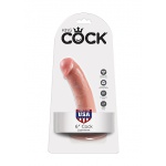 Pipedream King Cock -  dildo realistyczne MAŁE miękkie NATURALNE, PVC - 17cm (6")