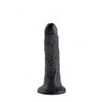 Pipedream King Cock - dildo realistyczne DUŻE miękkie, CZARNE  PVC - 20cm (7")