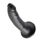 Pipedream King Cock - dildo realistyczne DUŻE miękkie, CZARNE  PVC - 20cm (7")