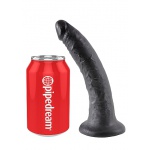 Pipedream King Cock - dildo realistyczne DUŻE miękkie, CZARNE  PVC - 20cm (7")