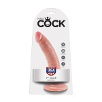 Pipedream King Cock - dildo realistyczne DUŻE miękkie, NATURALNE  PVC - 20cm (7")