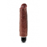 Pipedream King Cock -  dildo realistyczne WIBRACJE duży silny BRĄZOWE PVC - 18cm (7")