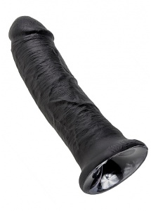 Pipedream King Cock - dildo realistyczne CZARNE, PVC - 21cm (8")