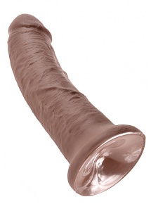 Pipedream King Cock - dildo realistyczne BRĄZOWE, PVC - 21cm (8")