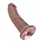 Pipedream King Cock - dildo realistyczne BRĄZOWE, PVC - 21cm (8")