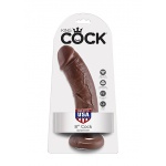 Pipedream King Cock - dildo realistyczne BRĄZOWE, PVC - 21cm (8")