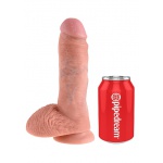 Pipedream King Cock -  dildo realistyczne Z JĄDRAMI naturalne, PVC - 20cm (8")