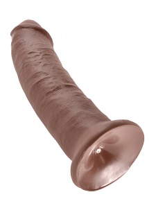 Pipedream King Cock -  dildo realistyczne JAK PRAWDZIWY brązowe PVC - 23cm (9")