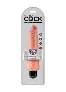 Pipedream King Cock - dildo realistyczne WIBRACJE duży NATURALNE PVC - 21cm (8")