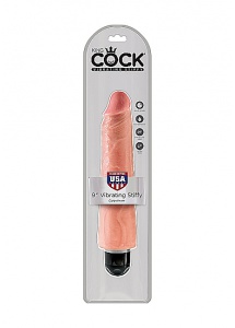 Pipedream King Cock - dildo realistyczne WIBRACJE  naturalne PVC - 23cm (9")