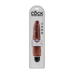 Pipedream King Cock -  dildo realistyczne WIBRACJE czarne PVC - 23cm (9")