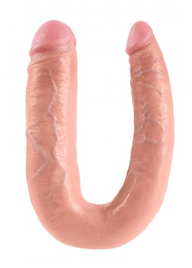 Pipedream King Cock - dildo DWIE GRUBOŚCI PODWÓJNE naturalne PVC - DUŻE 