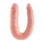 Pipedream King Cock - dildo DWIE GRUBOŚCI PODWÓJNE naturalne PVC - DUŻE 