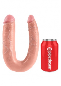 Pipedream King Cock - dildo DWIE GRUBOŚCI PODWÓJNE naturalne PVC - DUŻE 