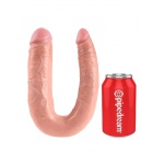 Pipedream King Cock - dildo DWIE GRUBOŚCI PODWÓJNE naturalne PVC - DUŻE 