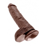 Pipedream King Cook - Sztuczny penis brązowy , jądra, PVC - 26cm (10")