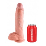 Pipedream King Cook - Sztuczny penis naturalny , jądra, PVC - 26cm (10")