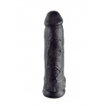Pipedream King Cock - dildo REALISTYCZNE czarne z jądrami - 30cm (12")