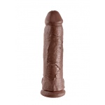 Pipedream King Cock - dildo REALISTYCZNE brązowe z jądrami - 30cm (12")