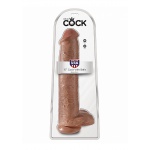 Pipedream King Cook - dildo realistyczne GRUBY OLBRZYM śniady PVC jądra - 38cm (15")