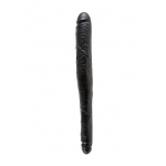 Pipedream King Cock -  dildo realistyczne PODWÓJNE dwie grubości, czarne, PVC - 43cm (16")