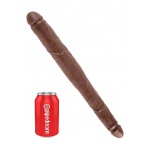 Pipedream King Cock -  dildo realistyczne PODWÓJNE dwie grubości, brązowe , PVC - 43cm (16")