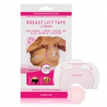 Plastry podnoszące piersi + nakładki jedwabne - Bye Bra Breast Lift & Silk Nipple - rozmiar F-H Cieliste 3 pary