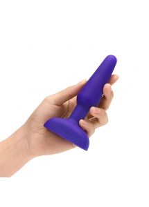 Plug analny 3 silniczki ze sterowaniem bezprzewodowym - B-Vibe Trio Remote Control Plug  Fioletowy