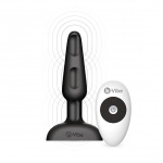 Plug analny 3 silniczki ze sterowaniem bezprzewodowym - B-Vibe Trio Remote Control Plug  Czarny