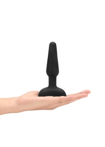 Plug analny 3 silniczki ze sterowaniem bezprzewodowym - B-Vibe Trio Remote Control Plug  Czarny