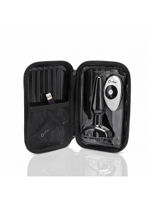 Plug analny 3 silniczki ze sterowaniem bezprzewodowym - B-Vibe Trio Remote Control Plug  Czarny