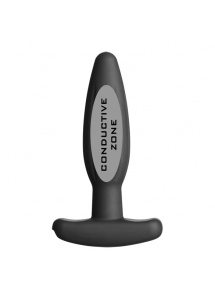 Plug analny do elektroseksu - ElectraStim Silicone Noir Rocker Butt Plug mały