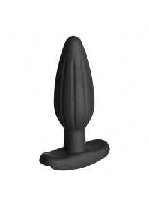Plug analny do elektroseksu - ElectraStim Silicone Noir Rocker Butt Plug średni