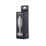 Plug analny metalowy z żebrowaniem - Doxy Butt Plug Ribbed  