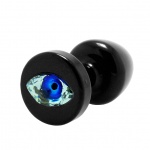 Plug analny ozdobny - Diogol Anni R Eye Black Crystal 30 mm Czarny